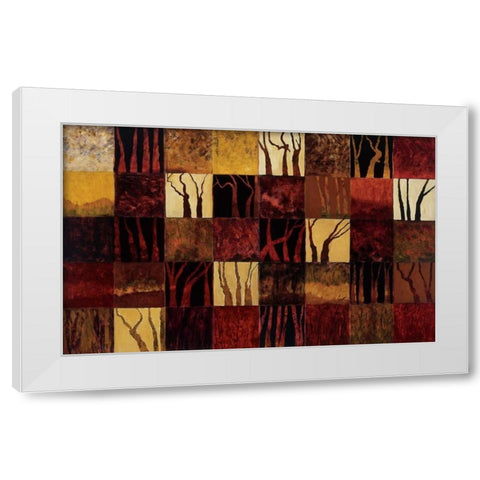 Dark Trees White Modern Wood Framed Art Print by Altschuler, Gail
