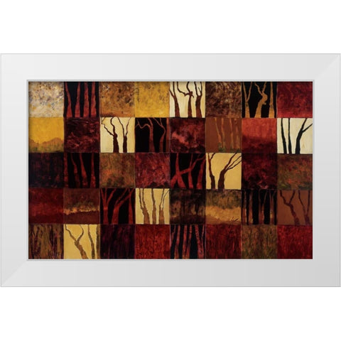 Dark Trees White Modern Wood Framed Art Print by Altschuler, Gail