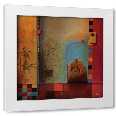 Garden Ensemble White Modern Wood Framed Art Print by Li-Leger, Don