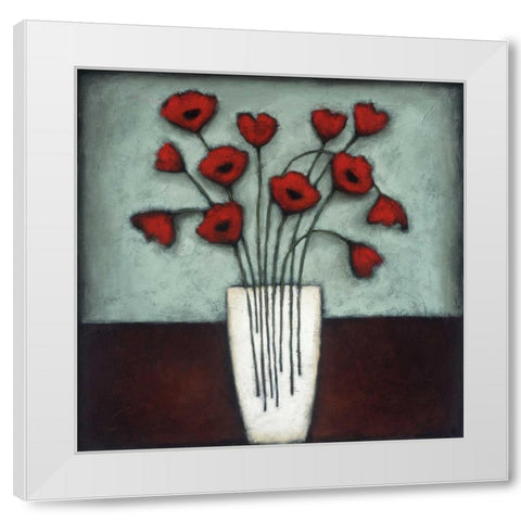 Incandescence White Modern Wood Framed Art Print by Eve