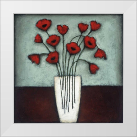 Incandescence White Modern Wood Framed Art Print by Eve