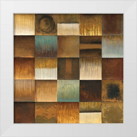 Segmentation White Modern Wood Framed Art Print by Eve / St. Germain