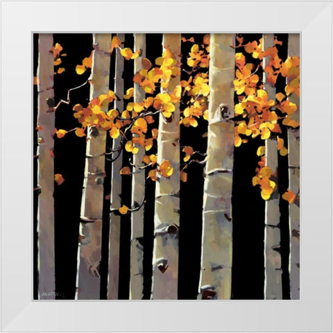 Aspen Grove White Modern Wood Framed Art Print by OToole, Michael