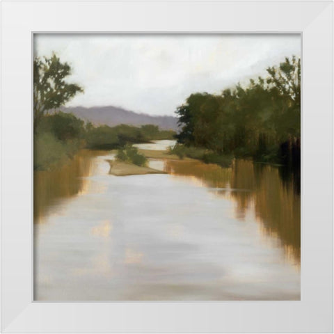 River Journey White Modern Wood Framed Art Print by Lightell, Megan