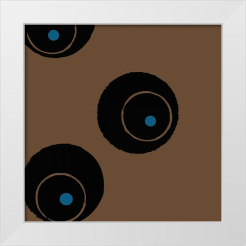 Circular Motion White Modern Wood Framed Art Print by Barnes, Natasha