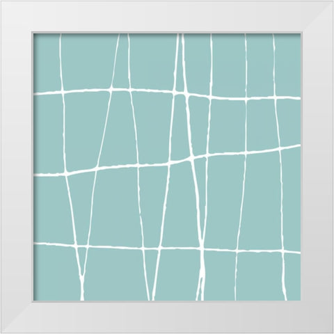 Circular Motion White Modern Wood Framed Art Print by Barnes, Natasha