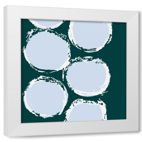 Circular Motion White Modern Wood Framed Art Print by Barnes, Natasha