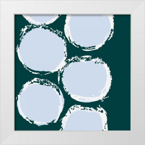 Circular Motion White Modern Wood Framed Art Print by Barnes, Natasha