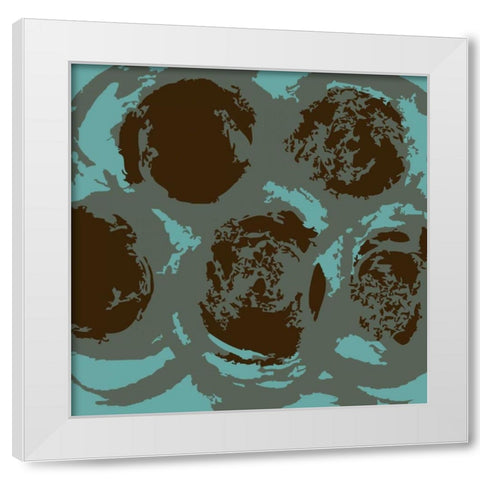 Circular Motion White Modern Wood Framed Art Print by Barnes, Natasha
