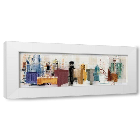 Urban Design White Modern Wood Framed Art Print by NOAH