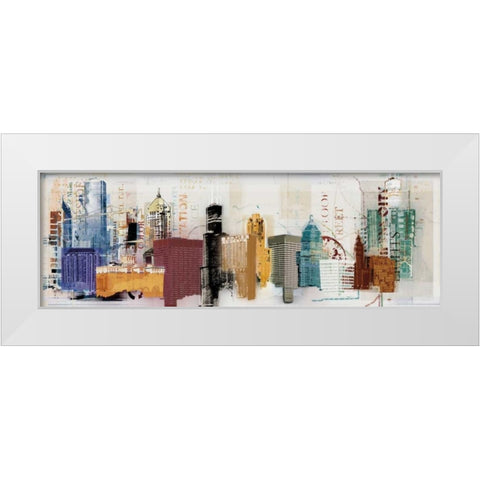 Urban Design White Modern Wood Framed Art Print by NOAH