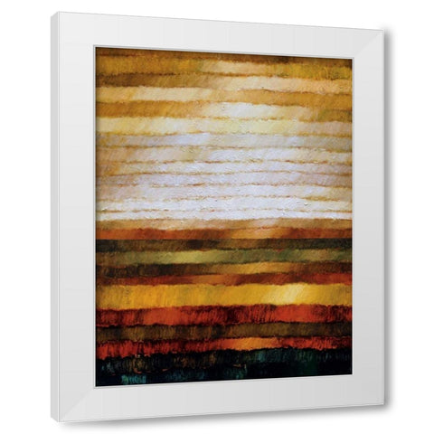 Preria White Modern Wood Framed Art Print by Burdy, Zenon