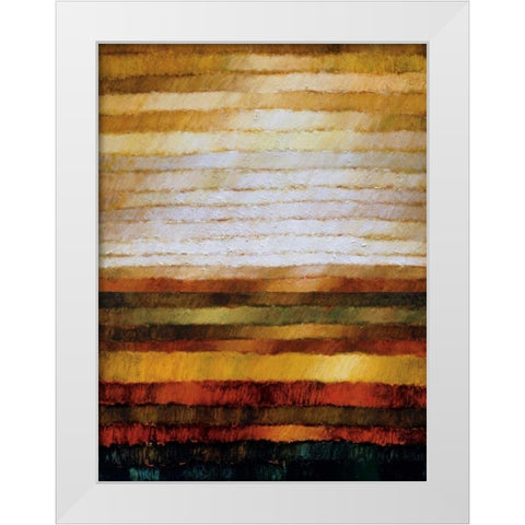 Preria White Modern Wood Framed Art Print by Burdy, Zenon