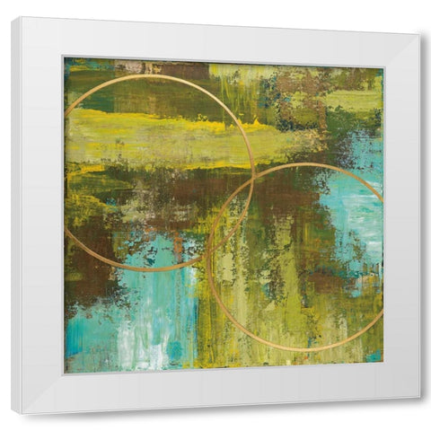 Aller Chartreuse White Modern Wood Framed Art Print by St.Germain, Patrick