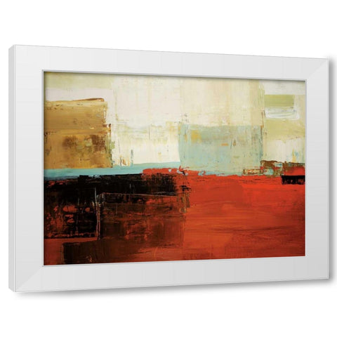 Umber Tones White Modern Wood Framed Art Print by Colbert , Peter