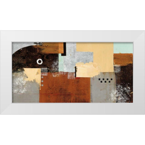 Enticing White Modern Wood Framed Art Print by Villarreal Santos, Nancy