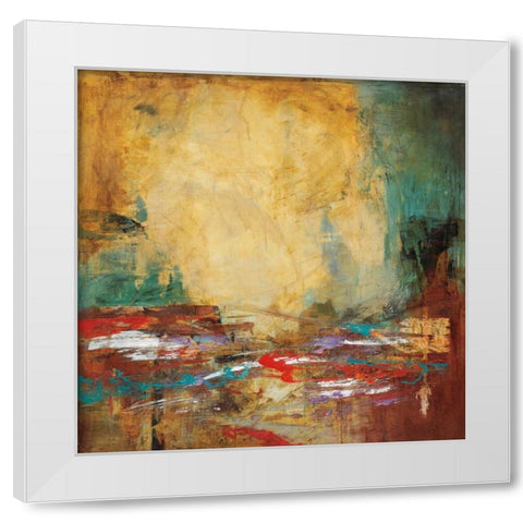 Abulia White Modern Wood Framed Art Print by Villarreal Santos, Nancy