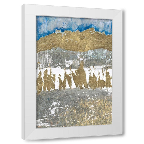 Gold Touch I White Modern Wood Framed Art Print by Bernsen, Leslie