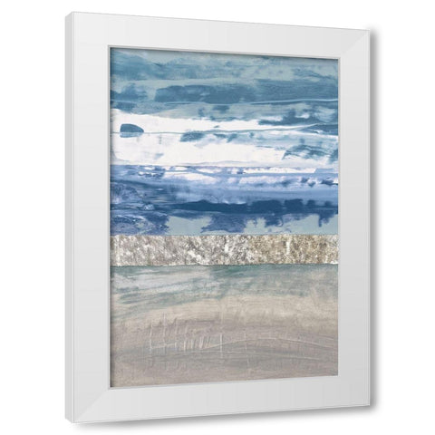 Coastal Hues II White Modern Wood Framed Art Print by Fields, Laurie