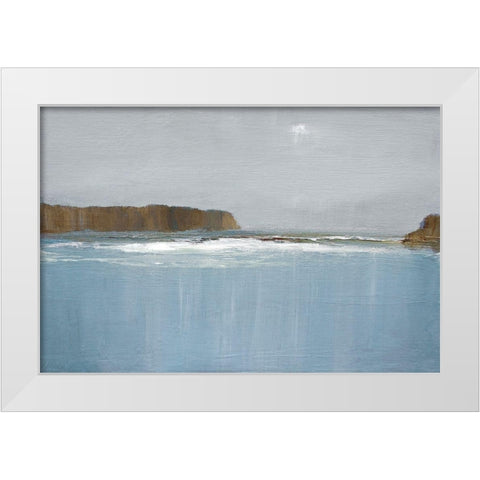 Lulworth Cove White Modern Wood Framed Art Print by Gold, Caroline