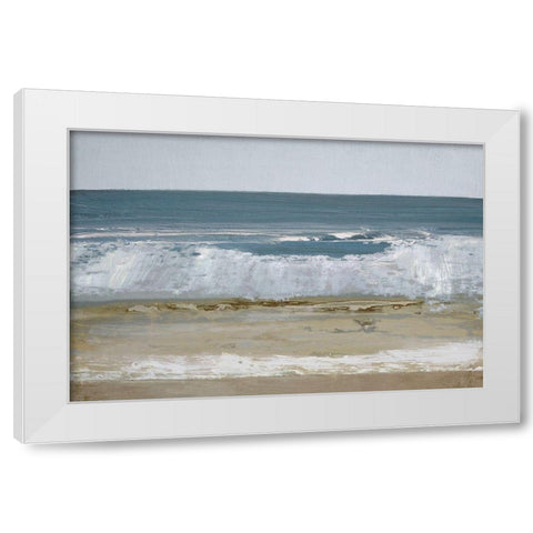 Spindrift 2 White Modern Wood Framed Art Print by Gold, Caroline