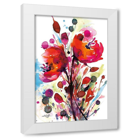 Floral Dream II White Modern Wood Framed Art Print by Stanion, Kathy Morton