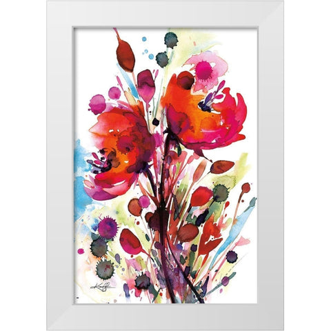 Floral Dream II White Modern Wood Framed Art Print by Stanion, Kathy Morton