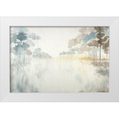 Bayou White Modern Wood Framed Art Print by Ellens, Jacqueline