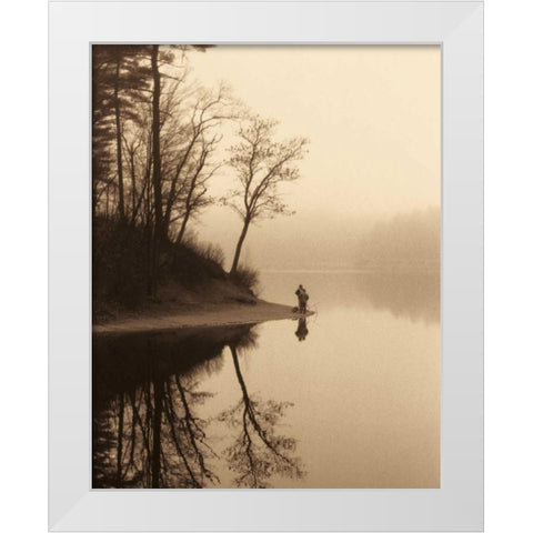 Quiet Seclusion II White Modern Wood Framed Art Print by Harris, Keith