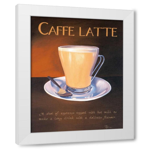 Urban Caffe Latte White Modern Wood Framed Art Print by Kenton, Paul