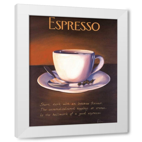Urban Espresso White Modern Wood Framed Art Print by Kenton, Paul