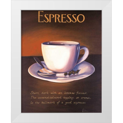 Urban Espresso White Modern Wood Framed Art Print by Kenton, Paul