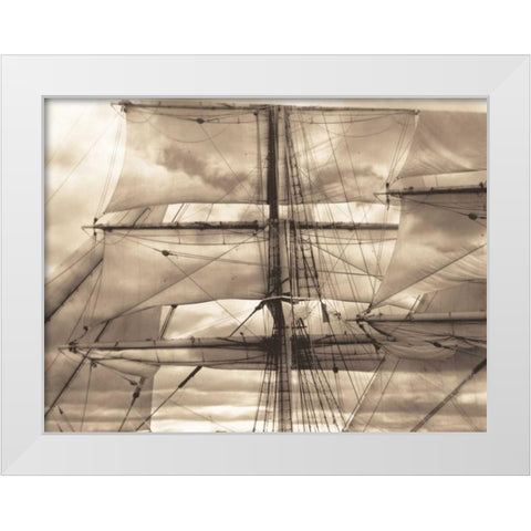 Nautical Dream II White Modern Wood Framed Art Print by Stevens, David