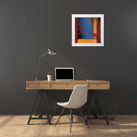 Mystic Journey White Modern Wood Framed Art Print by Li-Leger, Don