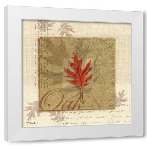 Oak White Modern Wood Framed Art Print by Venter, Tandi