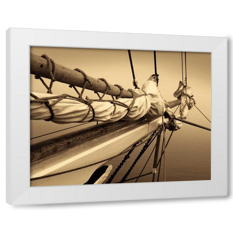 Breaking the Mist II White Modern Wood Framed Art Print by LeBlanc, Frederick J.