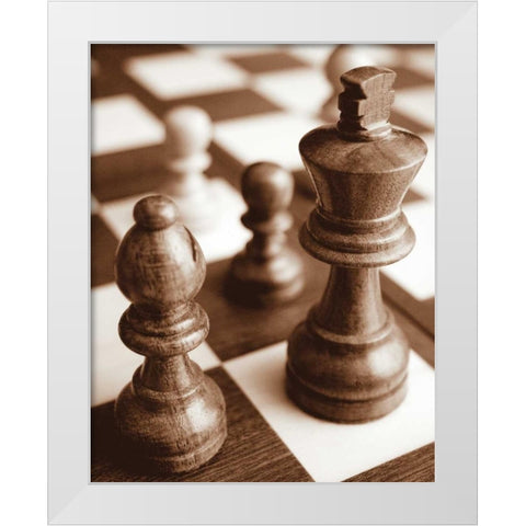 Chess White Modern Wood Framed Art Print by Maihara/Watt, Jeff/Boyce