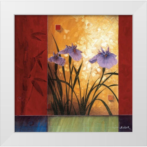 Garden Notes White Modern Wood Framed Art Print by Li-Leger, Don