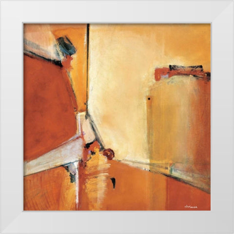 Arizona White Modern Wood Framed Art Print by Li-Leger, Noah