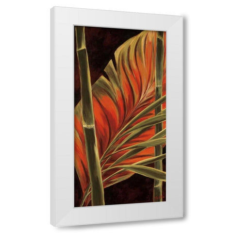 Makatea Leaves II White Modern Wood Framed Art Print by St. Amant, Yvette
