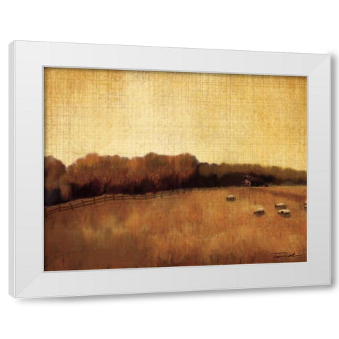 Open Range II White Modern Wood Framed Art Print by Venter, Tandi