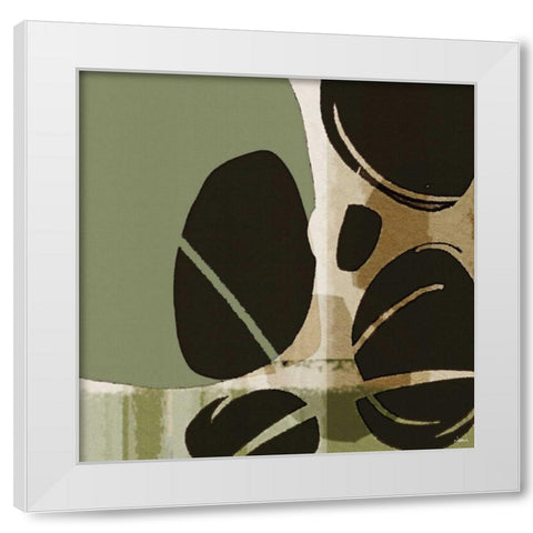 Skipping Stones II White Modern Wood Framed Art Print by NOAH