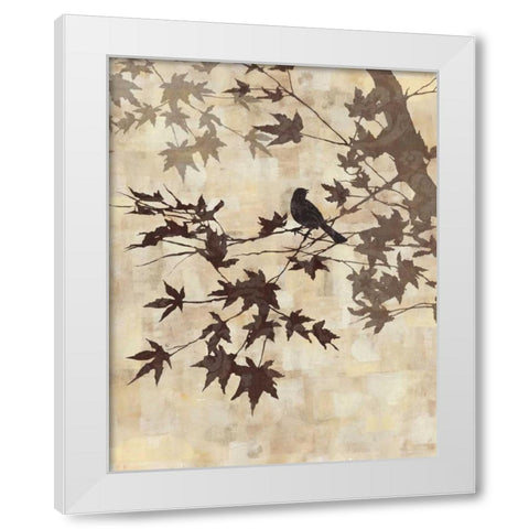 Maple Chorus II White Modern Wood Framed Art Print by Mallett, Keith