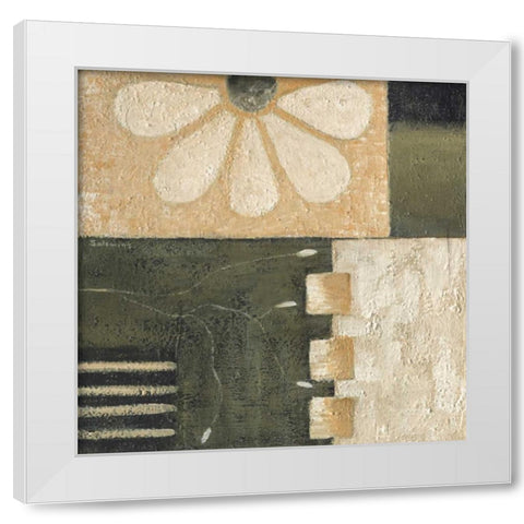 Flower Power II White Modern Wood Framed Art Print by Salemink-Roos, Ursula