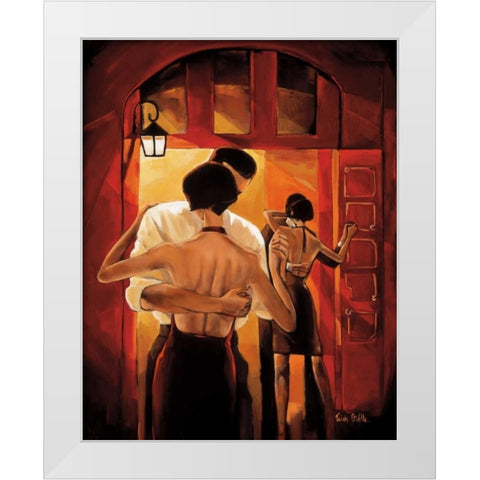Tango Shop I White Modern Wood Framed Art Print by Biddle, Trish