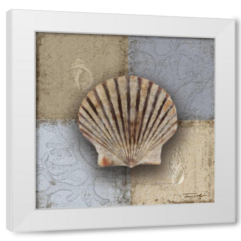 Seaside Memories II White Modern Wood Framed Art Print by Venter, Tandi