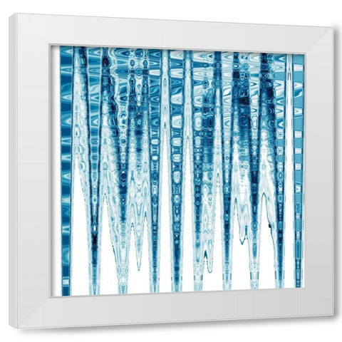 Icicles White Modern Wood Framed Art Print by Butler, Jane-Ann
