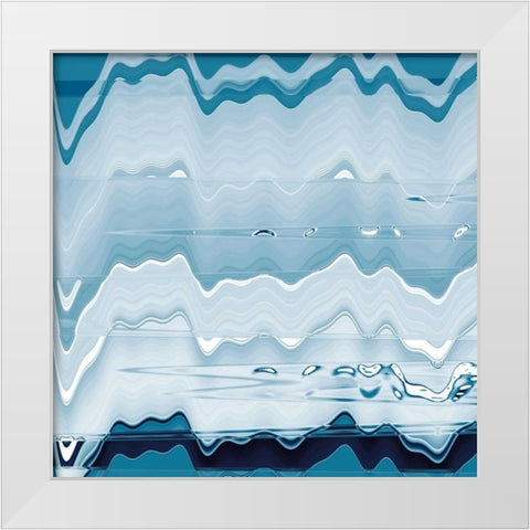 Ice Pools White Modern Wood Framed Art Print by Butler, Jane-Ann