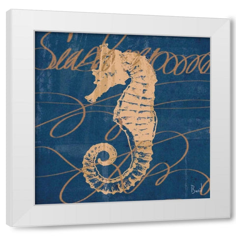 By the Seashore II White Modern Wood Framed Art Print by Basil, Jason