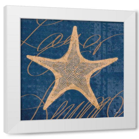 By the Seashore III White Modern Wood Framed Art Print by Basil, Jason
